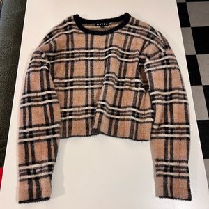 Motel Plaid Boxy Sweater